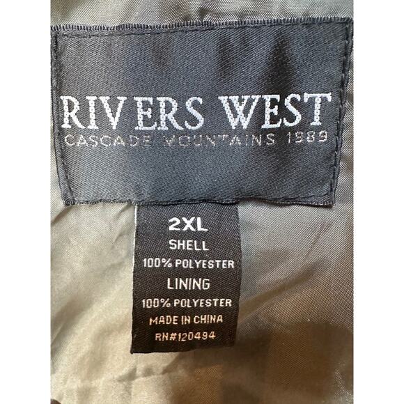 Concealed Carry Pocket - West Waterproof Fleece Jacket 2XL Olive Green - Picture 5 of 7